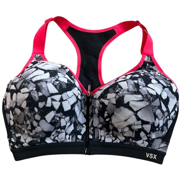 NWOT Victoria’s Secret In A Flash Reflective Max Support VSX Sports Bra 34DD - Picture 1 of 7